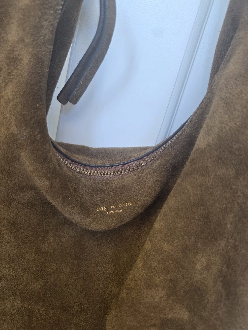 Rag & Bone Hudson Large Hobo Brown Suede leather bag - Picture 5 of 13